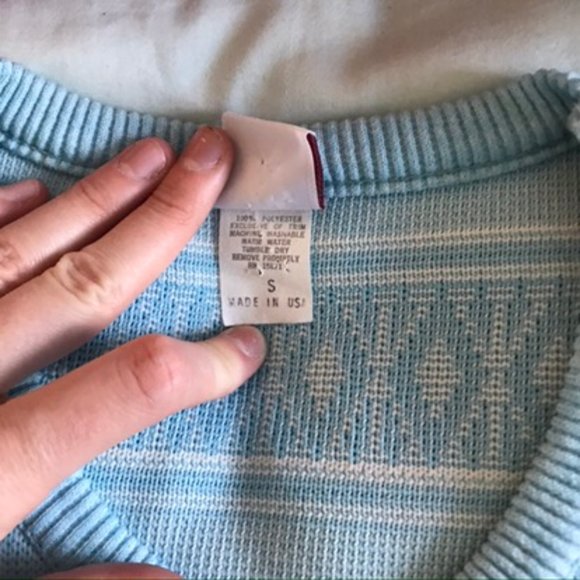 60s Vintage 3 Piece Light Blue and White set - Picture 8 of 8